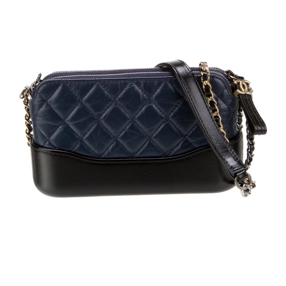 Chanel Gabrielle Clutch with Chain Navy/Black - Picture 10 of 10